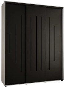 Skriňa 45 Canaris 12 190 biela/čierna/čierna