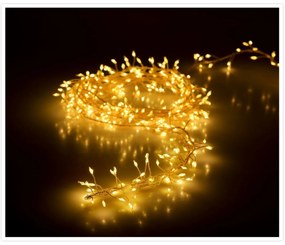 Svetelná vianočná reťaz Martiel teplá biela, 100 LED