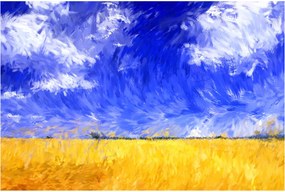 Obraz - Olejomaľba, Zlaté pole (90x60 cm)