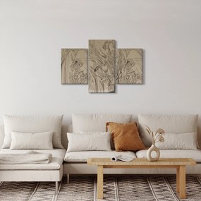 Obraz - Obrysy rastlín (90x60 cm)