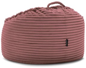 Ružový menčestrový sedací vak Socrate – Bobochic Paris