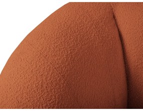 Oranžové kreslo z textílie buklé Essen – Cosmopolitan Design