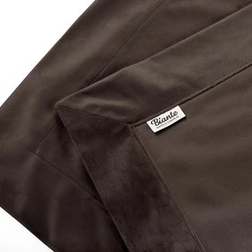 Biante Zamatový prehoz na posteľ Velvet Prémium SVP-016 Tmavo hnedý 140x200 cm