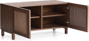 Tmavohnedá skrinka na topánky v dekore jaseňa 98x50x43 cm Beyla – Kave Home