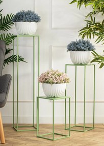 STOJAN NA KVETINÁČ SIMPLE 40X24X24 CM ZELENÁ