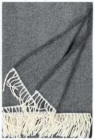 Merino deka Elli 130x180, bielo-tmavo sivá