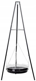 Záhradný gril Záhradný krbový gril s trojnožkovým roštom