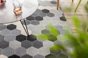 Koberec HEOS 78537 sivý / krém HEXAGON