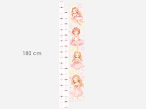 Meter akvarelových víl nálepky na stenu pre dievčatá výška 160 cm