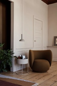 Ferm Living Okrúhly stojan na kvety Plant Box Light Grey