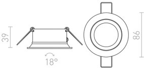 RED - Design Rendl-R11738- Podhľadové svietidlo SOBER 1xGU10/50W/230V biela