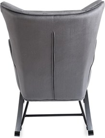 Čalúnené hojdacie kreslo JACKSON sivé