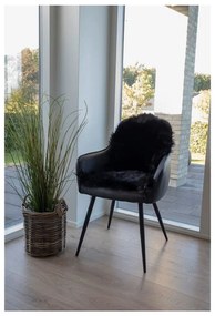 Čierna syntetická kožušina 50x85 cm – House Nordic
