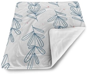 Sablio Deka pre bábätko Modré lístky - 90x120 cm