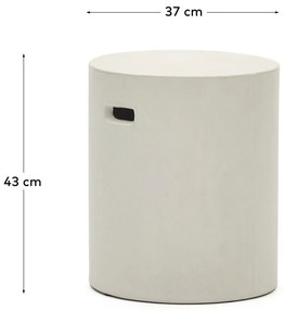 Betónová okrúhla záhradná podnožka ø 37 cm Aiguablava – Kave Home