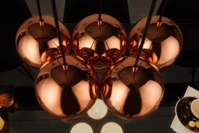 Dizajnová závesná lampa Briella- zlatoružová