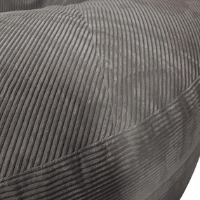 Tmavohnedý menčestrový sedací vak Roll 190 – SLOWDOWN