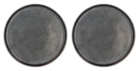 Čierne dezertné taniere v súprave 2 ks ø 20.8 cm Fjord - Villa Collection