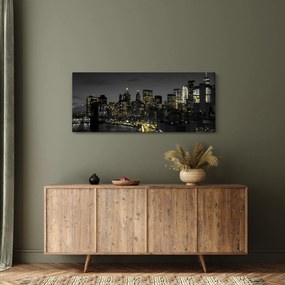 Obraz nočnej metropoly (120x50 cm)