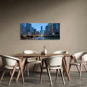 Obraz nočné mesto (120x50 cm)