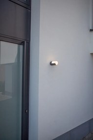 LUTEC Vonkajšie LED nástenné osvetlenie CYRA, 8W, teplá biela, IP54