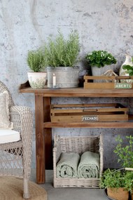 Súprava 2ks prútených košov s ušami French Basket Grey – 50*39*40/ 42*30*37 cm