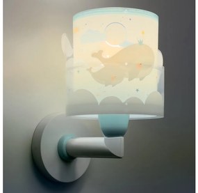 Dalber 61179T - Detské nástenné svietidlo WHALE DREAMS 1xE27/15W/230V modrá