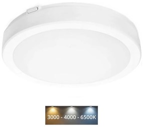 Kobi LED Kúpeľňové stropné svietidlo NAIROS LED/24W/230V 3000/4000/6500K IP65 biela KFN224WBI