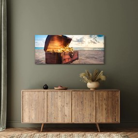 Obraz - Poklad na pláži (120x50 cm)