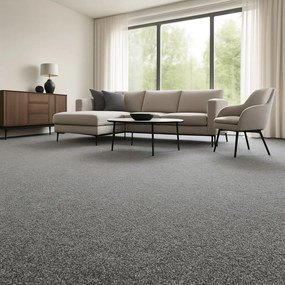 ITC, Metrážny koberec Felix 043, na mieru, šíře 4m, šedá, filc, detská izba