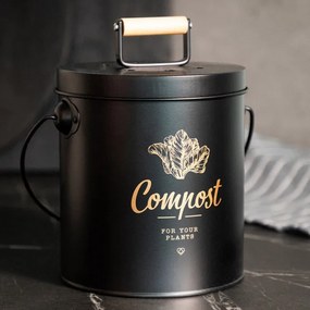 Nádoba na kompost YENNIS čierna 872988