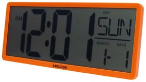Karlsson 6020OR digitálne hodiny oranžová, 35 cm