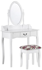 Toaletný stolík SALARO (biela). Vlastná spoľahlivá doprava až k Vám domov. 1027174