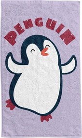 Detský bavlnený uterák ANIMALS 30x50 cm - Tučniak
