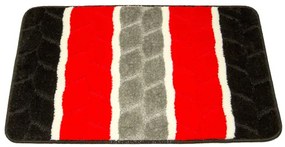 Sada kúpeľňových koberčekov FANO červená / sivá