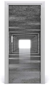 Samolepiace fototapety na dvere Tunel z tehál 75x205 cm