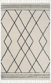 My Flair, Kusový koberec Moroccan Desert weiß/schwarz, 100x200, čiernobiela, obývacia izba