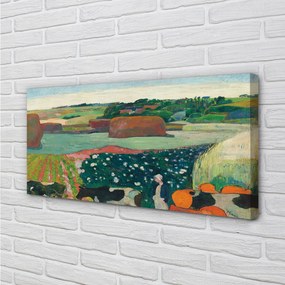 Obraz canvas Art maľované pohľad vidieka 125x50 cm