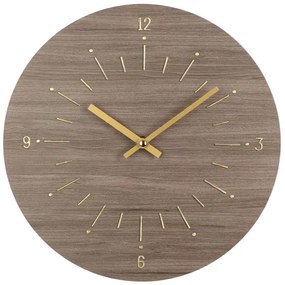 Eglo 425508 - Nástenné hodiny TAKAHAGI 1xAA pr. 30 cm hnedá