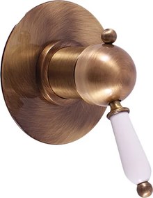 Slezák - RAV Sprchová batéria 1-cestná s podomietkovým telesom LABE - L583LSM, Stará mosadz (Bronz)