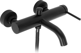 Rea Spot, vaňová batéria s ručnou sprchovou súpravou, čierna matná, REA-B2080