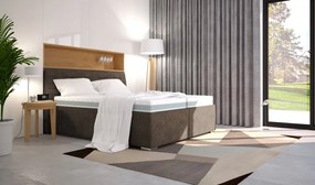 Posteľ Rita 180x200 cm, hnedá látka