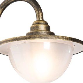Klasická vonkajšia nástenná lampa starožitné zlato IP44 - Bruges