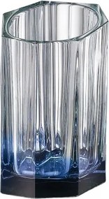 KRIŠTÁĽOVÁ VÁZA BOHEMIA BAZALT BLUE BOTTOM 200MM