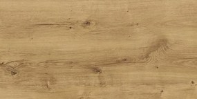 Nočný stolík Easy Plus, doskový dub / biele sklo