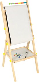 Obojstranná magnetická tabuľa KIK s dreveným rámom, 90 cm