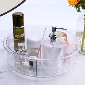 Otočný organizér XXL - LAZY SUSAN Orion - s priehradkami pr. 30 cm