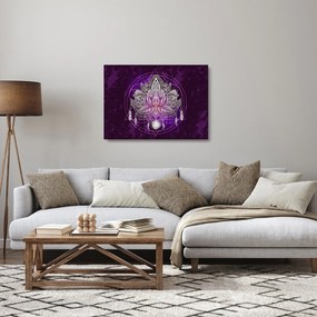 Sklenený obraz - Lotos (70x50 cm)