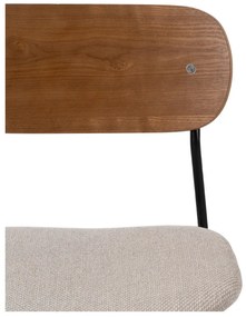 Hnedo-krémové jedálenské stoličky v súprave 4 ks Moe – Ixia