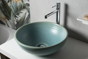 Sapho Sapho, ATTILA keramické umývadlo, priemer 43cm, tyrkysová, DK018